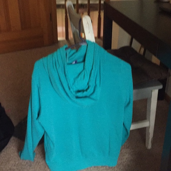 women’s blue- green nike sweatshirt(used) - Picture 4 of 5